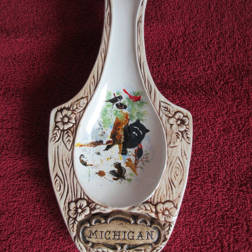 Treasure Craft Spoon Rest Michigan